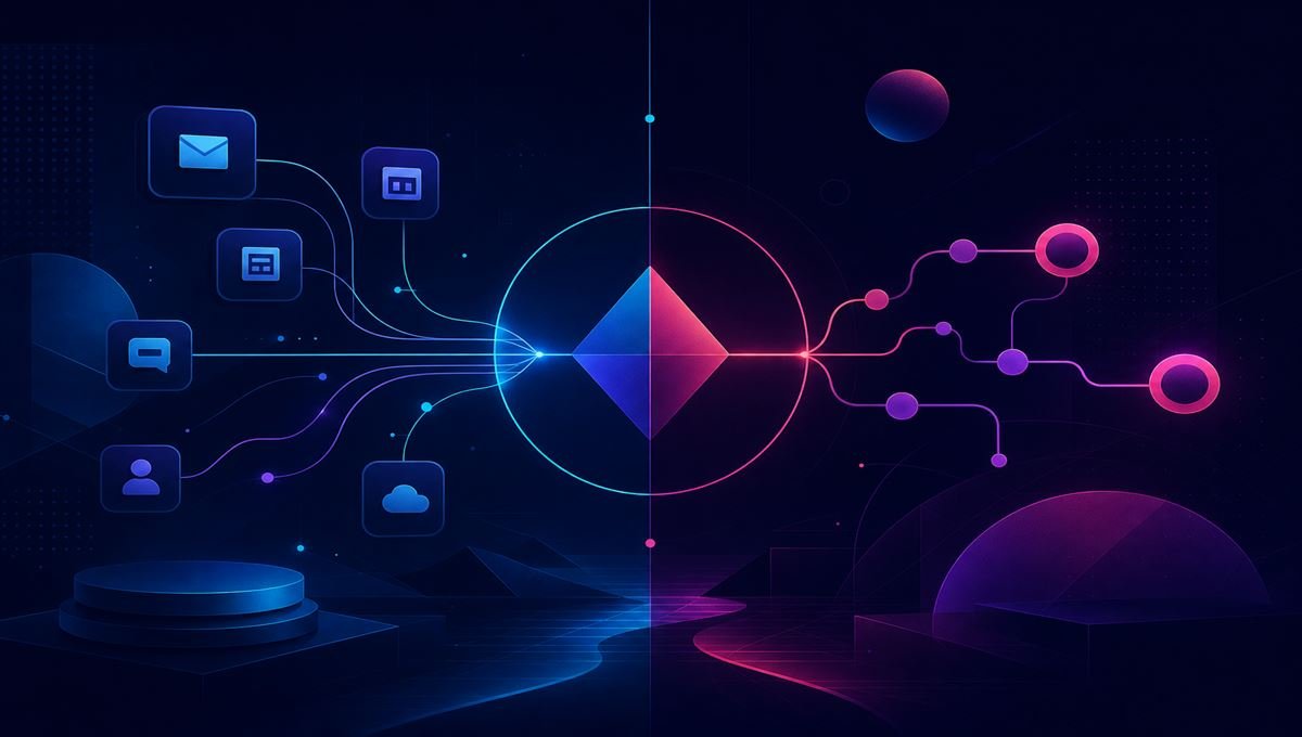 zapier vs n8n hero illustration